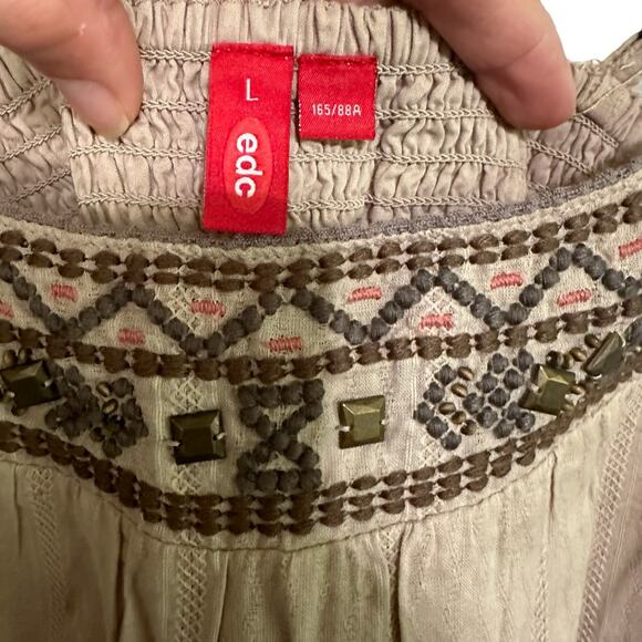 Edc Emroidered Strappy Dress Large - Picture 4 of 12